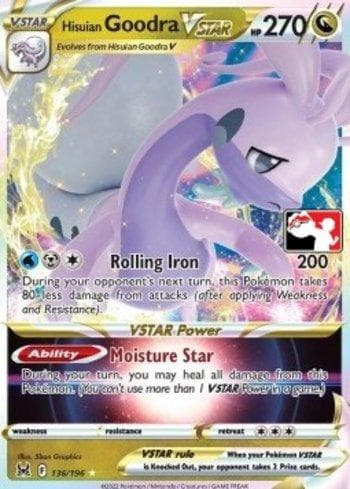 Carta Hisuian Goodra-VSTAR (136b/163) do set Play! Pokémon Prize Pack Series Three — Pokémon TCG | Bynx