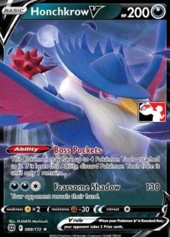 Carta Honchkrow-V (088a/163) do set Play! Pokémon Prize Pack Series Three — Pokémon TCG | Bynx