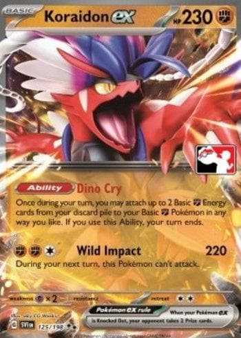 Carta Koraidon ex (125/163) do set Play! Pokémon Prize Pack Series Three — Pokémon TCG | Bynx