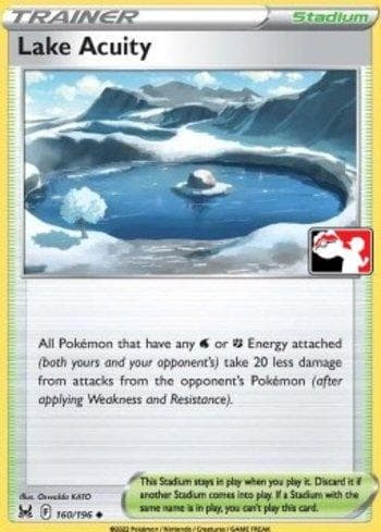 Carta Lake Acuity (160a/163) do set Play! Pokémon Prize Pack Series Three — Pokémon TCG | Bynx
