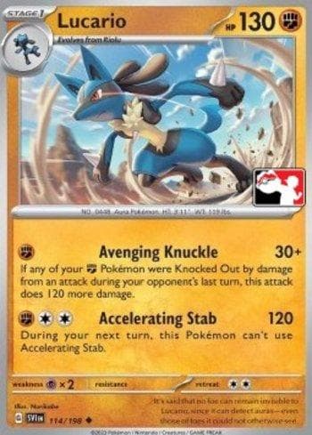 Carta Lucario (114b/163) do set Play! Pokémon Prize Pack Series Three — Pokémon TCG | Bynx