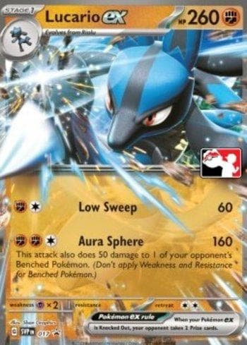 Lucario ex (017/163) — Play! Pokémon Prize Pack Series Three