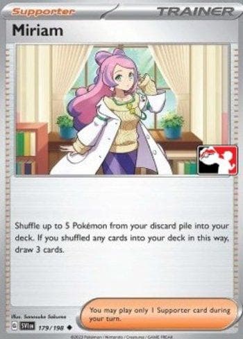 Carta Miriam (179/163) do set Play! Pokémon Prize Pack Series Three — Pokémon TCG | Bynx