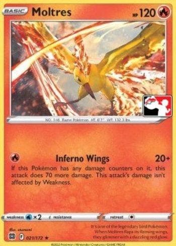 Moltres (021/163) — Play! Pokémon Prize Pack Series Three