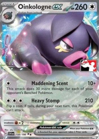Carta Oinkologne ex (158/163) do set Play! Pokémon Prize Pack Series Three — Pokémon TCG | Bynx