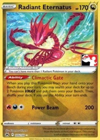 Carta Radiant Eternatus (105/163) do set Play! Pokémon Prize Pack Series Three — Pokémon TCG | Bynx