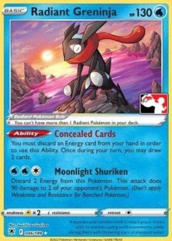 Carta Radiant Greninja (046/163) do set Play! Pokémon Prize Pack Series Three — Pokémon TCG | Bynx