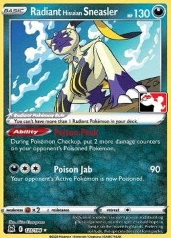 Carta Radiant Hisuian Sneasler (123b/163) do set Play! Pokémon Prize Pack Series Three — Pokémon TCG | Bynx