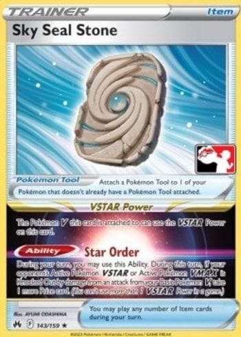 Carta Sky Seal Stone (143c/163) do set Play! Pokémon Prize Pack Series Three — Pokémon TCG | Bynx