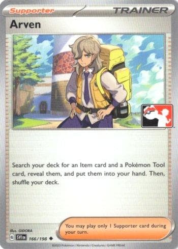 Arven (166/086) — Play! Pokémon Prize Pack Series Four