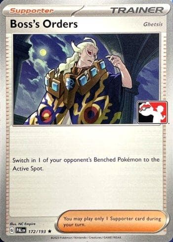 Carta Boss's Orders (172/086) do set Play! Pokémon Prize Pack Series Four — Pokémon TCG | Bynx