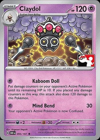 Claydol (095/086) — Play! Pokémon Prize Pack Series Four