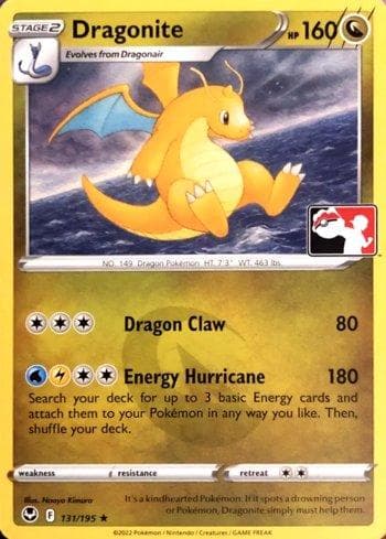 Dragonite (131b/086) — Play! Pokémon Prize Pack Series Four