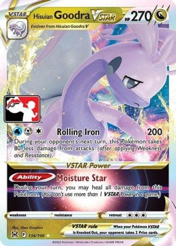 Carta Hisuian Goodra-VSTAR (136/086) do set Play! Pokémon Prize Pack Series Four — Pokémon TCG | Bynx