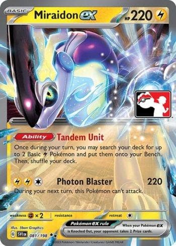 Carta Miraidon ex (081/086) do set Play! Pokémon Prize Pack Series Four — Pokémon TCG | Bynx