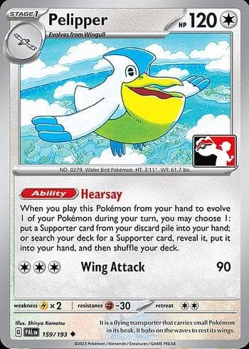 Carta Pelipper (159/086) do set Play! Pokémon Prize Pack Series Four — Pokémon TCG | Bynx