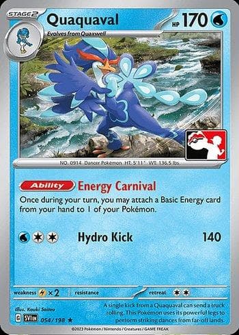 Carta Quaquaval (054/086) do set Play! Pokémon Prize Pack Series Four — Pokémon TCG | Bynx