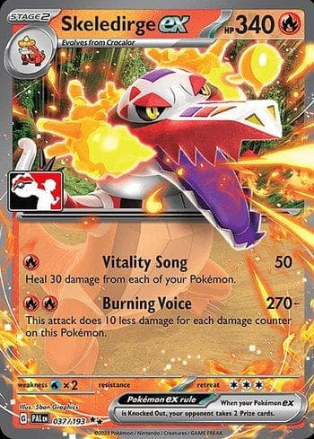 Carta Skeledirge ex (037/086) do set Play! Pokémon Prize Pack Series Four — Pokémon TCG | Bynx