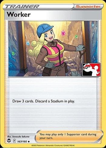 Carta Worker (167/086) do set Play! Pokémon Prize Pack Series Four — Pokémon TCG | Bynx