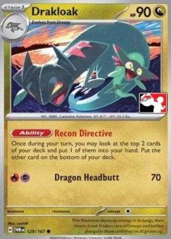Carta Drakloak (129/094) do set Liga BR — PPPS6 — Pokémon TCG | Bynx