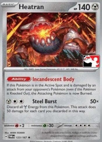 Carta Heatran (123/094) do set Liga BR — PPPS6 — Pokémon TCG | Bynx