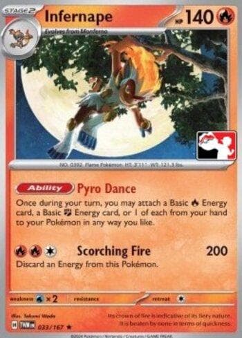 Carta Infernape (033/094) do set Liga BR — PPPS6 — Pokémon TCG | Bynx