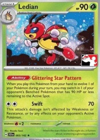 Carta Ledian (003/094) do set Liga BR — PPPS6 — Pokémon TCG | Bynx