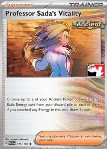 Carta Professor Sada's Vitality (170/094) do set Liga BR — PPPS6 — Pokémon TCG | Bynx