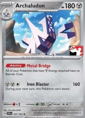 Carta Archaludon (107/096) do set Liga BR — PPPS7 — Pokémon TCG | Bynx