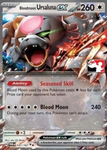 Carta Bloodmoon Ursaluna ex (141/096) do set Liga BR — PPPS7 — Pokémon TCG | Bynx