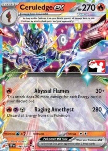 Carta Ceruledge ex (036/096) do set Liga BR — PPPS7 — Pokémon TCG | Bynx
