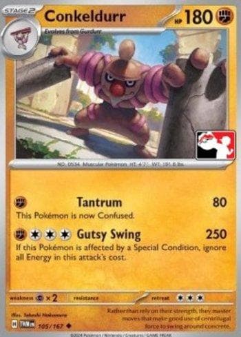 Carta Conkeldurr (105/096) do set Liga BR — PPPS7 — Pokémon TCG | Bynx