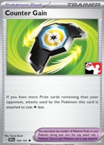 Carta Counter Gain (169/096) do set Liga BR — PPPS7 — Pokémon TCG | Bynx