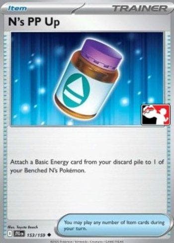 Carta N's PP Up (153b/096) do set Liga BR — PPPS7 — Pokémon TCG | Bynx