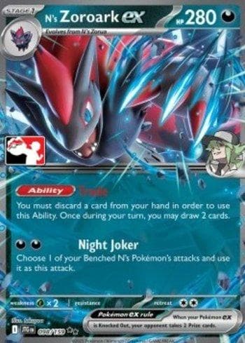 Carta N's Zoroark ex (098/096) do set Liga BR — PPPS7 — Pokémon TCG | Bynx