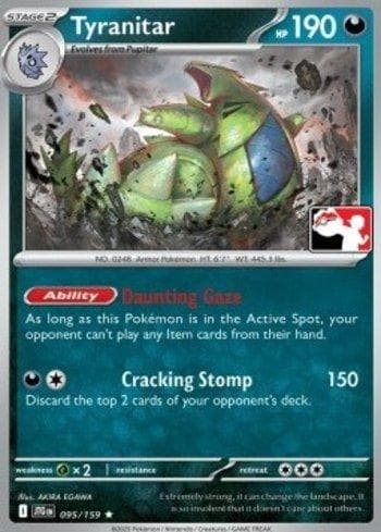 Carta Tyranitar (095b/096) do set Liga BR — PPPS7 — Pokémon TCG | Bynx