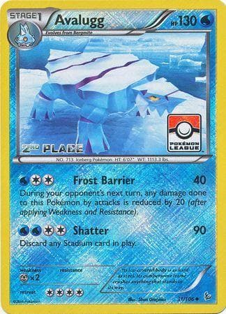 Carta Avalugg - 2nd Place do set Promos — Pokémon TCG | Bynx