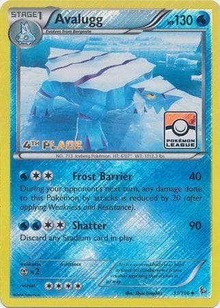 Carta Avalugg - 4th Place do set Promos — Pokémon TCG | Bynx