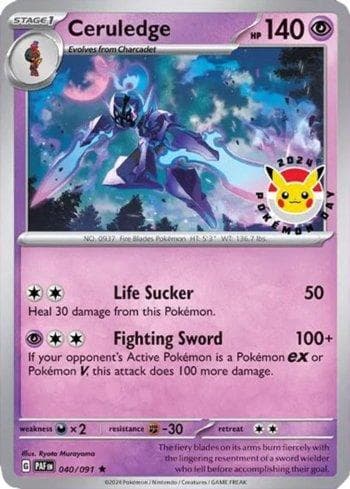 Ceruledge - Pokemon Day 2024 — Promos