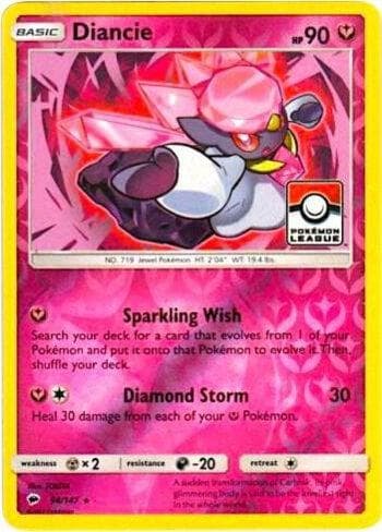 Carta Diancie (Pokemon League) do set Promos — Pokémon TCG | Bynx