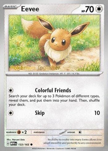 Carta Eevee - Pokémon Together do set Promos — Pokémon TCG | Bynx