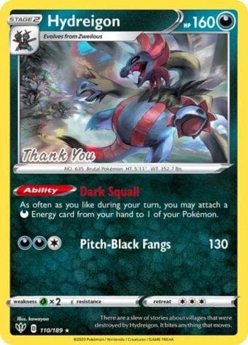 Hydreigon (Thank You) — Promos