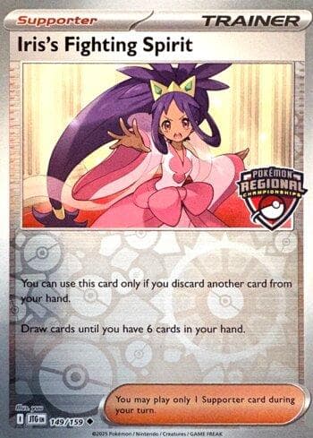 Carta Iris's Fighting Spirit - Regional Championships do set Promos — Pokémon TCG | Bynx