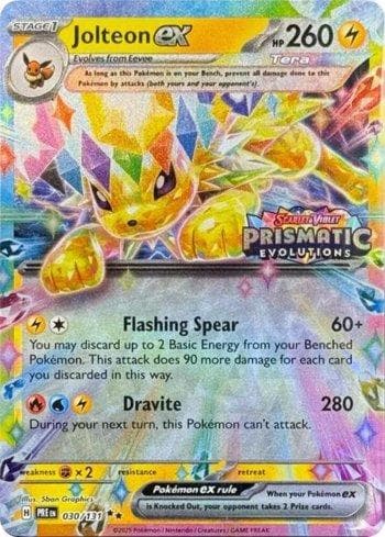 Jolteon ex (Prismatic Evolutions Stamp) — Promos