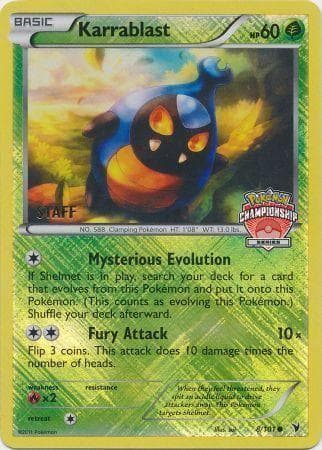 Carta Karrablast - STAFF do set Promos — Pokémon TCG | Bynx