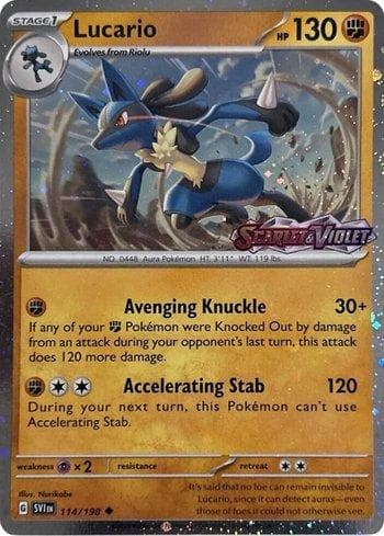 Carta Lucario (Scarlet & Violet Stamp) do set Promos — Pokémon TCG | Bynx