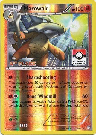 Carta Marowak - 4th Place do set Promos — Pokémon TCG | Bynx