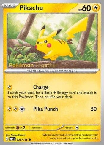 Carta Pikachu - Pokémon Together do set Promos — Pokémon TCG | Bynx