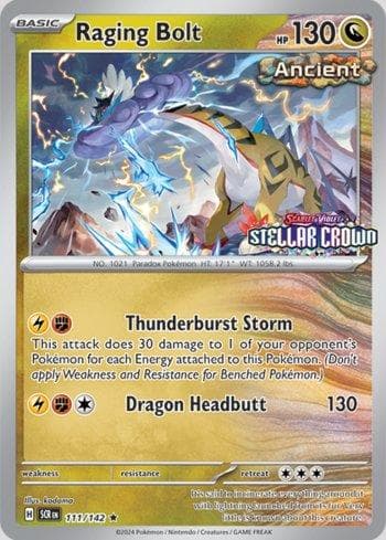 Carta Raging Bolt (Stellar Crown) do set Promos — Pokémon TCG | Bynx