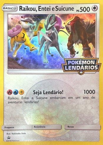 Carta Raikou, Entei & Suicune (Oversize) (2018-B/∞) do set Promos — Pokémon TCG | Bynx